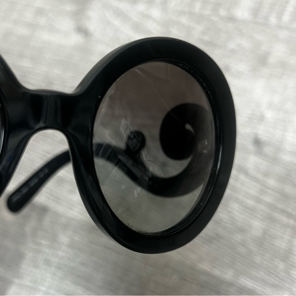 Prada Women's Minimal Baroque PR 27NS 1AB3M1 Black/Grey Gradient Sunglasses - Picture 6 of 8